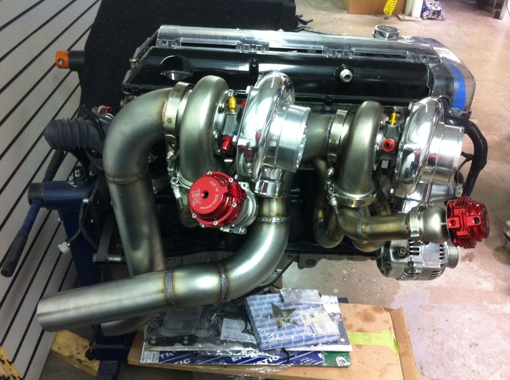 2JZGTE Twin Turbo Manifold DUAL TURBOS. SUPRA SC300 GS